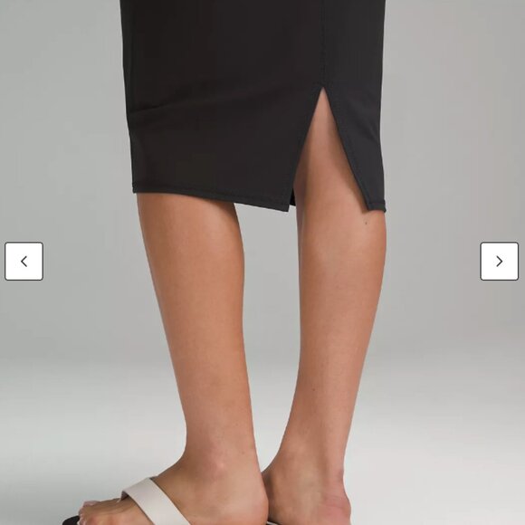 Two Lululemon Nulu Slim-Fit High-Rise Skirts in Black and Garnet - Picture 3 of 3